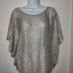 NWT Matty M poncho style loose knit top - LARGE